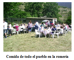 comida campestre en la romería