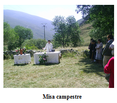 Misa campestre en Piedrafita